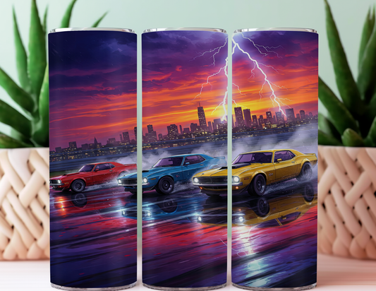 Vintage Muscle Car - 20oz Skinny Tumbler